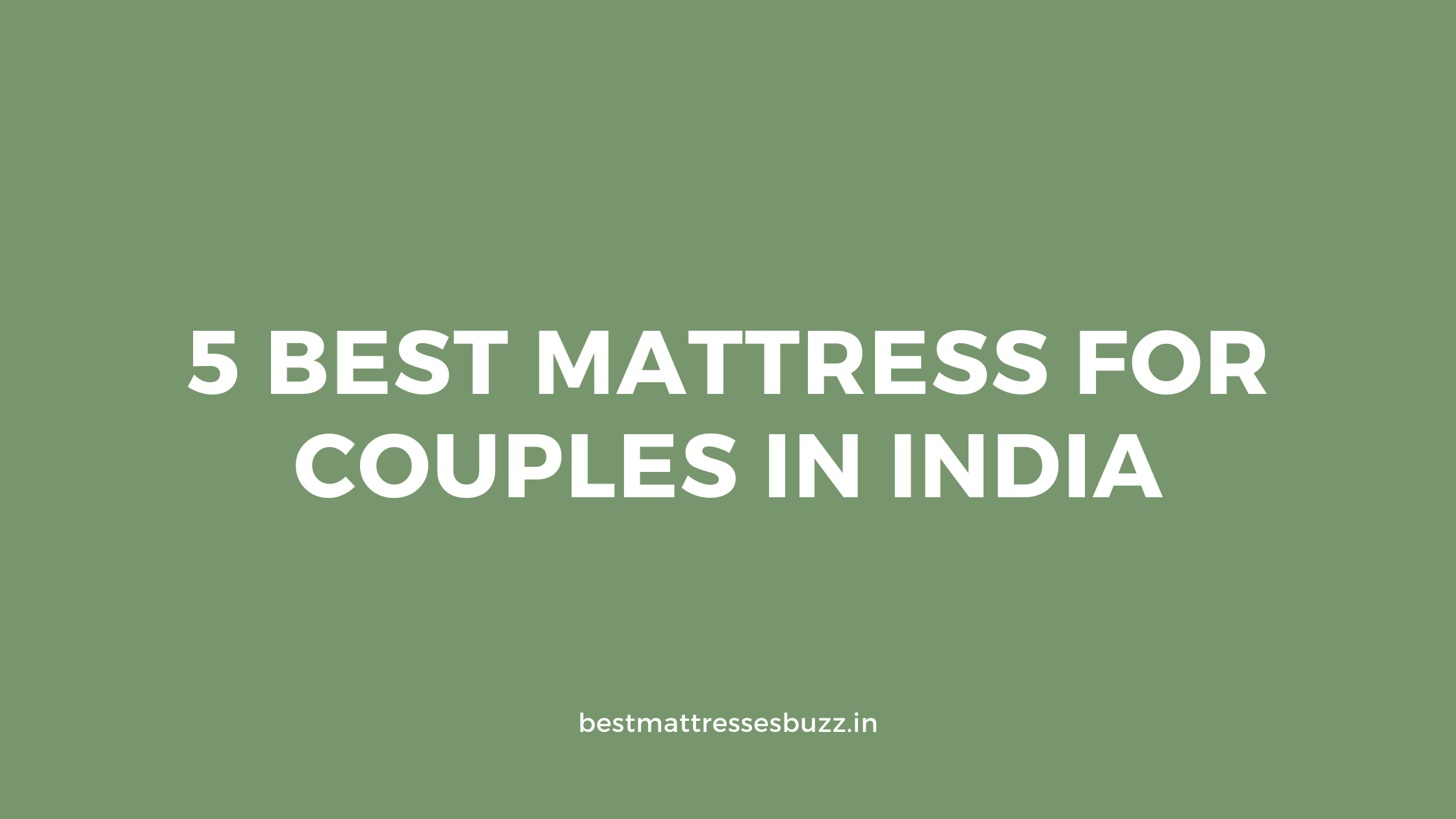 Best Mattress For Active Couples In India