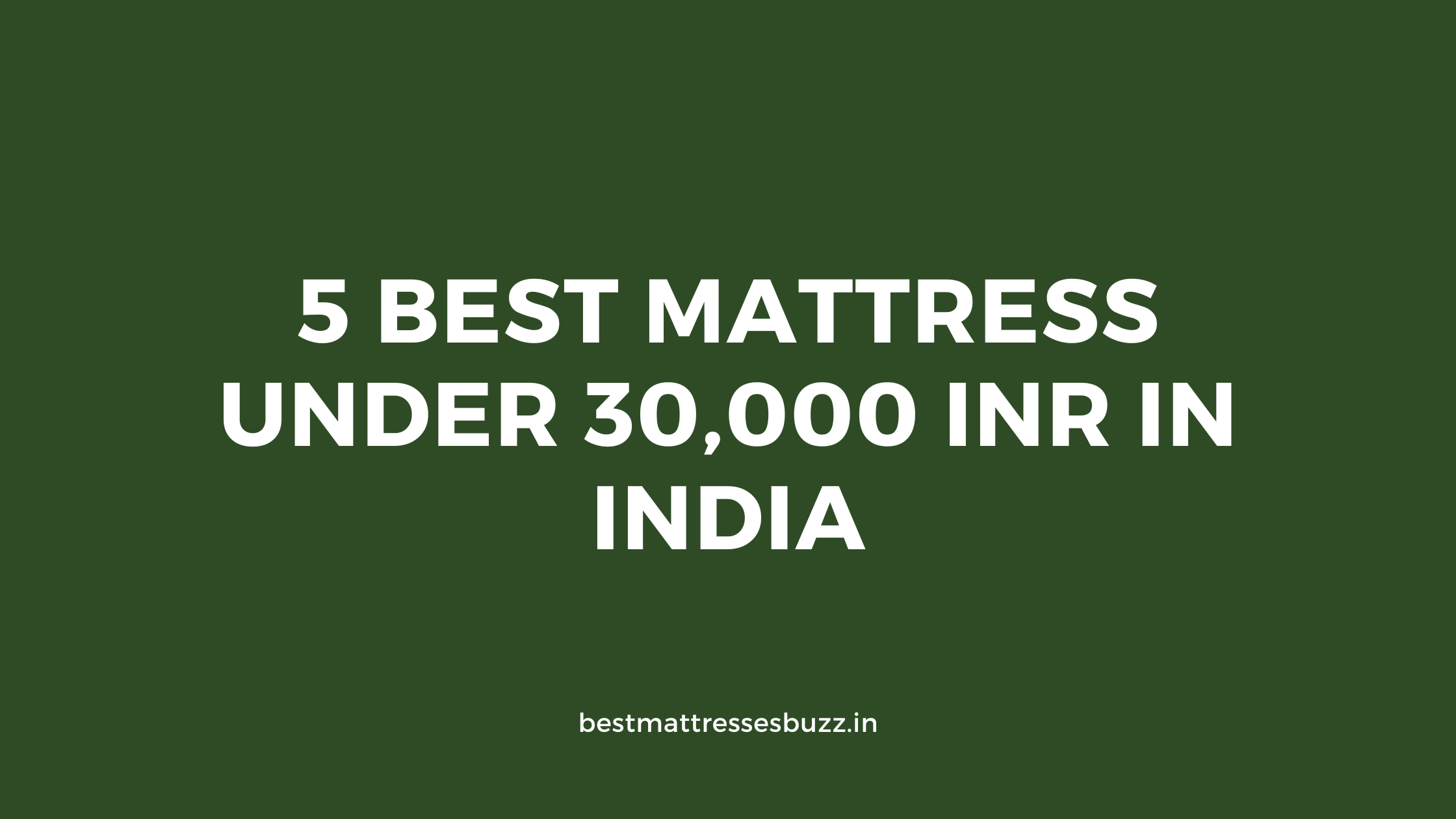 best mattress under 30000 in india