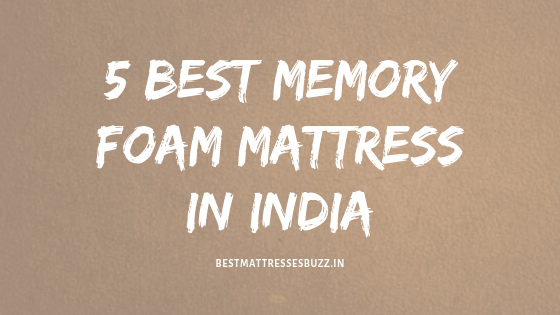 best memory foam mattress in india