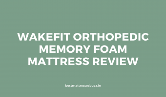 wakefit orthopedic memory foam mattress review